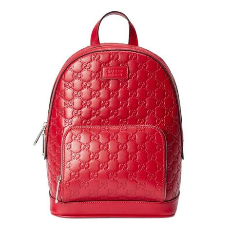 red black designer gucci backpack|Gucci signature leather backpack black.